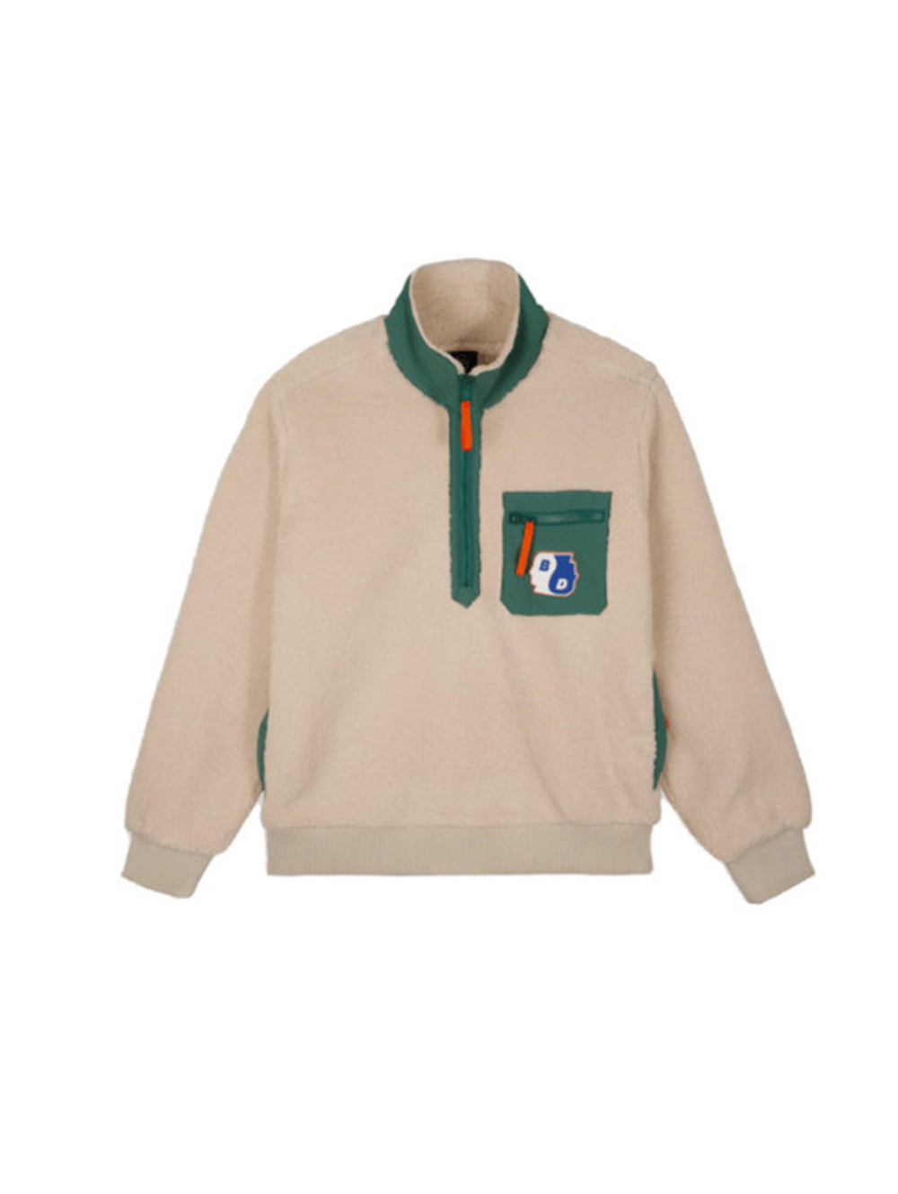 Brain Dead Yin Yang Half Zip Jacket Cream • XL